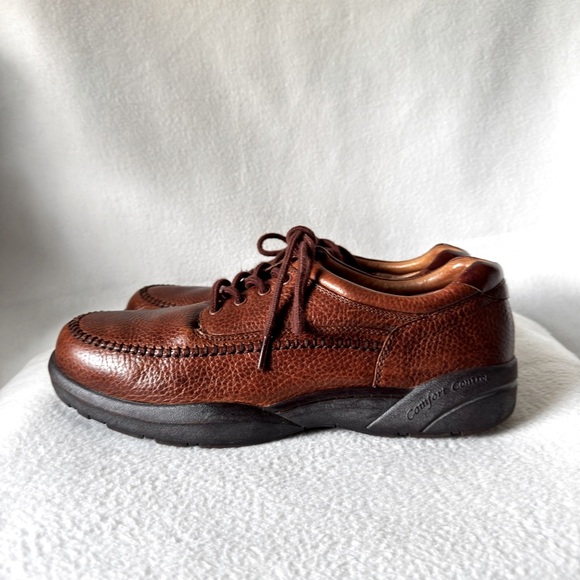 Dr. Comfort Size 11 1/2 Men’s Brown Leather Lace Up Shoes - Picture 1 of 16
